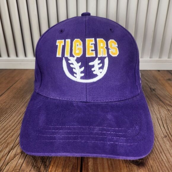 LSU Tigers Baseball Russell Athletic Hat Cap Strapback Purple College Team Sport - Picture 2 of 10